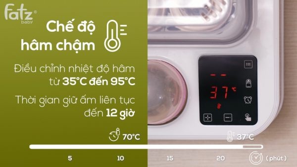 Máy tiệt trùng sấy khô tích hợp hâm sữa Fatz Captain 2 FB4315SL hình 6