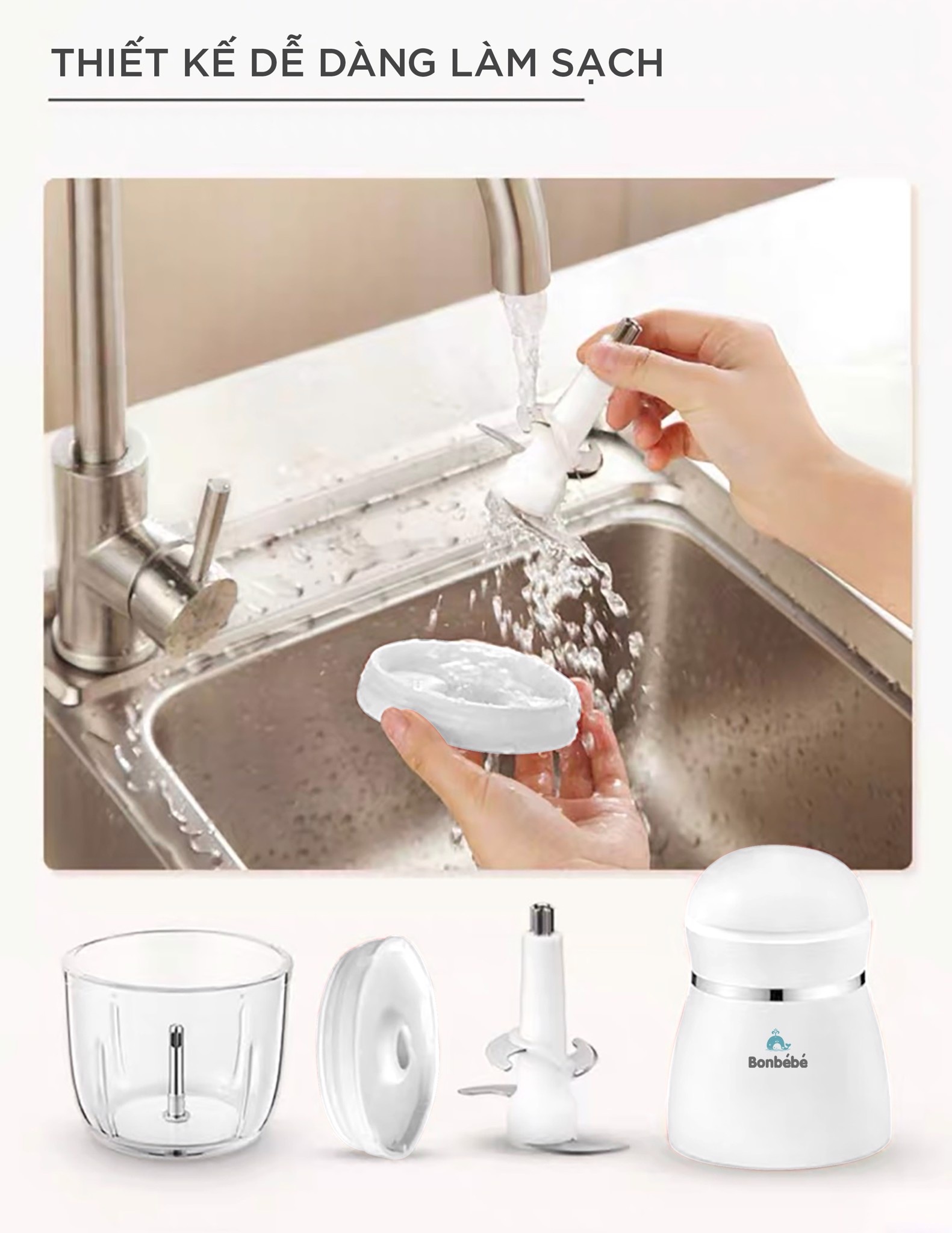 Máy xay đa năng BonBébé BB-03 dung tích 300ml hình 2