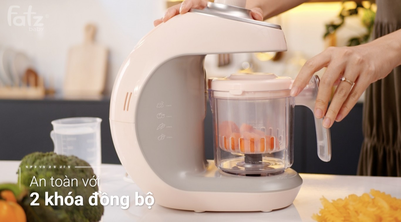 Máy xay và hấp thức ăn điện tử có hẹn giờ FatzBaby FB9618MX hình 5