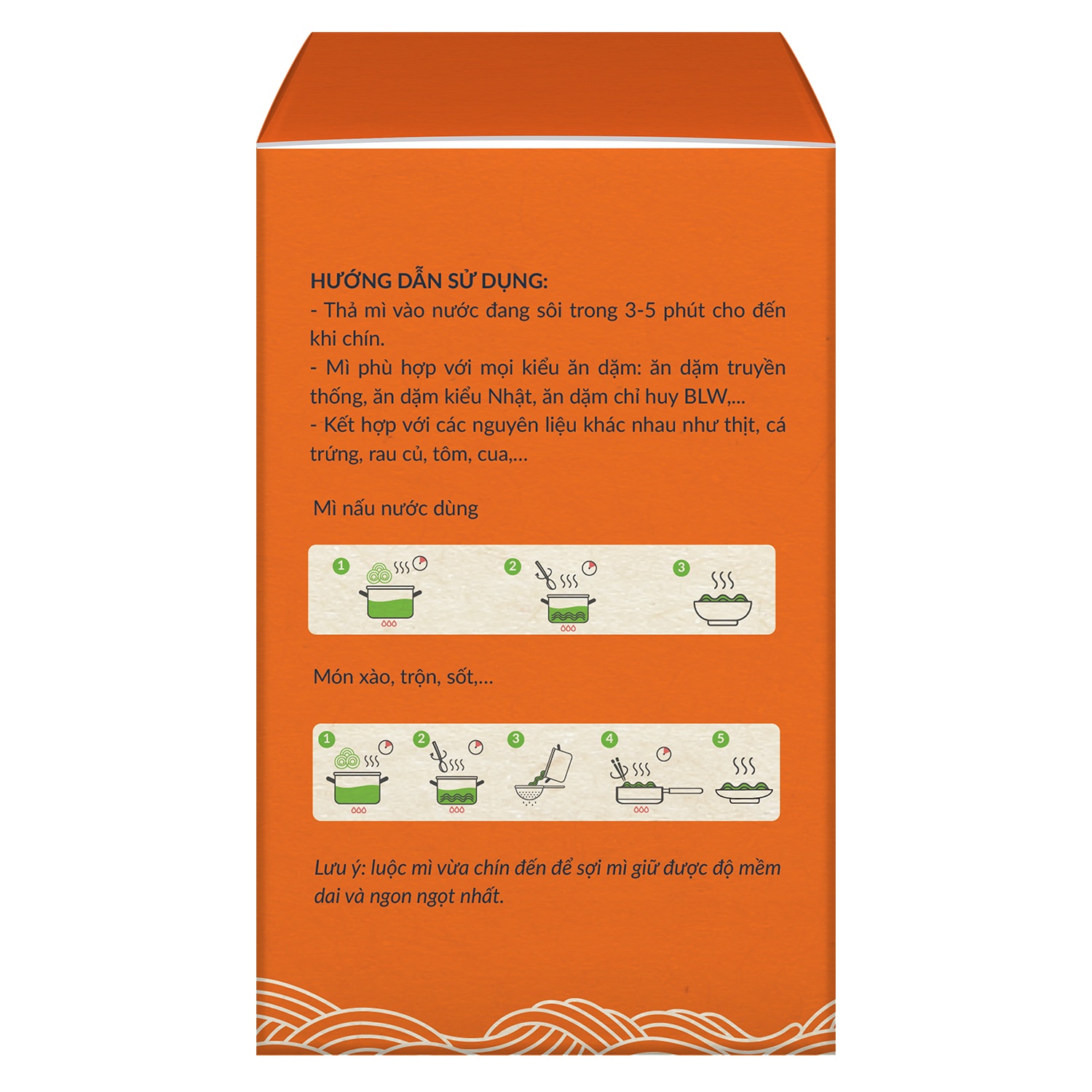 Mì ăn dặm bí đỏ nguyên chất Anpaso 120g hình 3