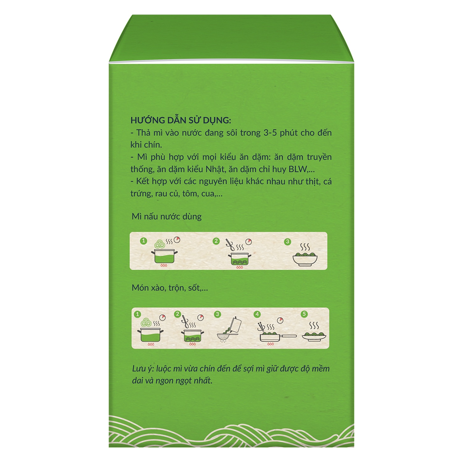 Mì ăn dặm mầm lúa mạch Organic Anpaso 120g hình 5