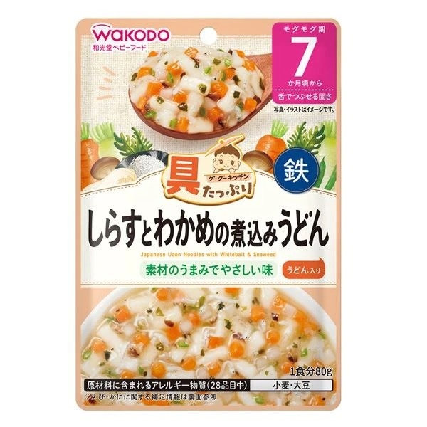 Mì Udon Wakodo vị cá mồi và rong biển 80g