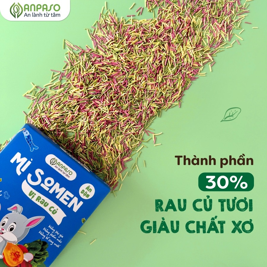 Mì somen ăn dặm Anpaso vị rau củ 100g hình 3