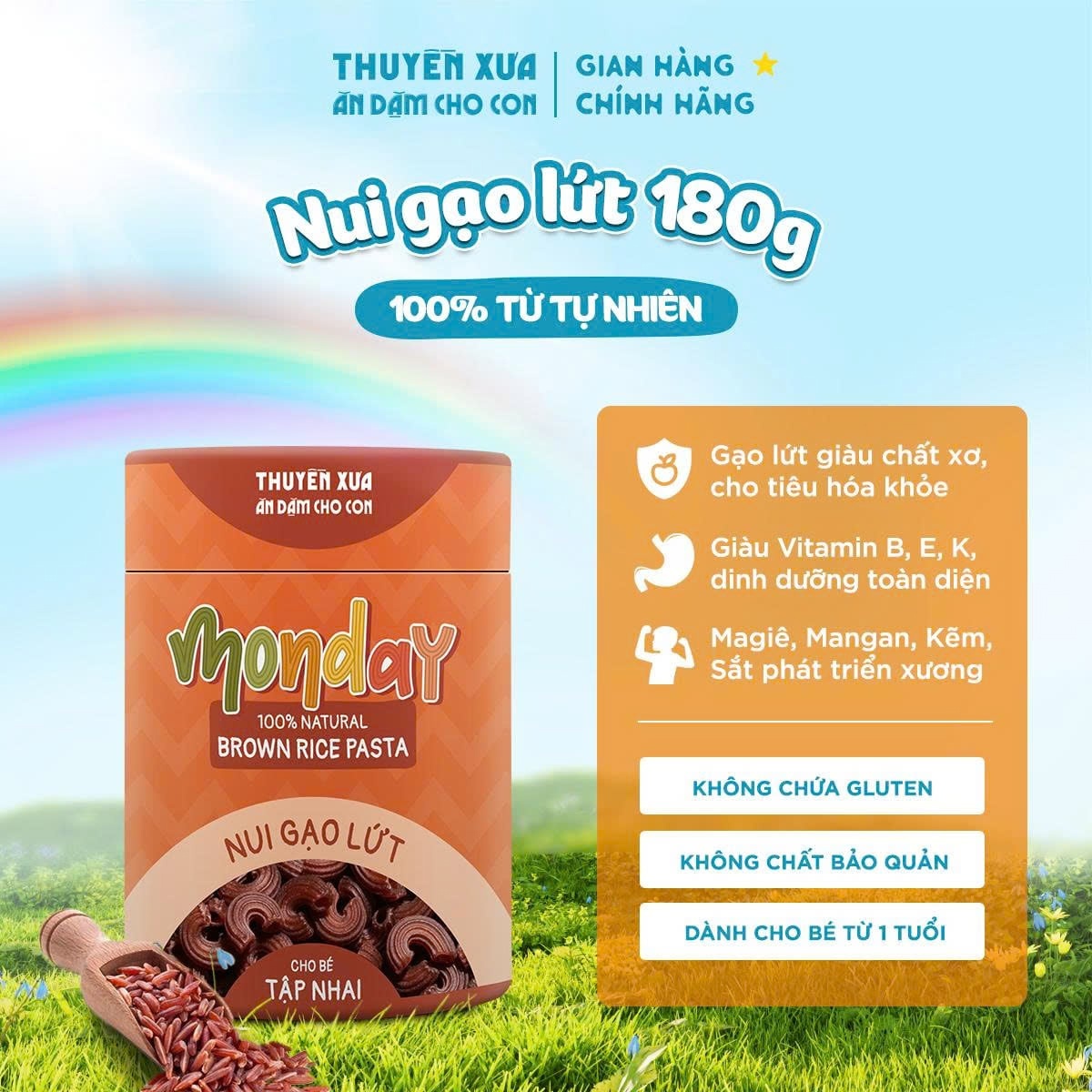 Nui gạo lứt Thuyền Xưa cho bé 12M+ hình 2