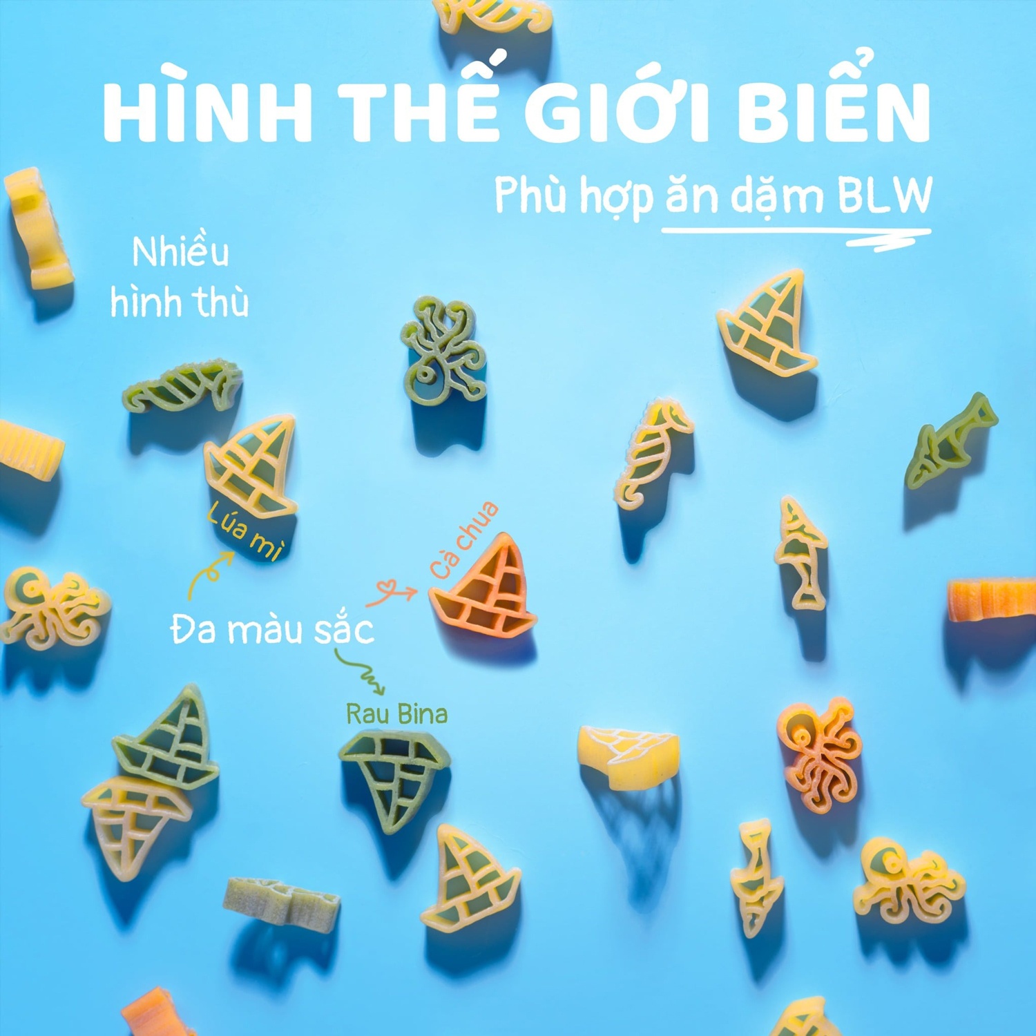 Mỳ ý thế giới biển Thuyền Xưa cho bé 12M+ hình 3