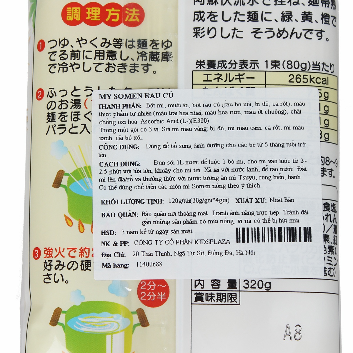 Mì Somen rau củ  hình 2