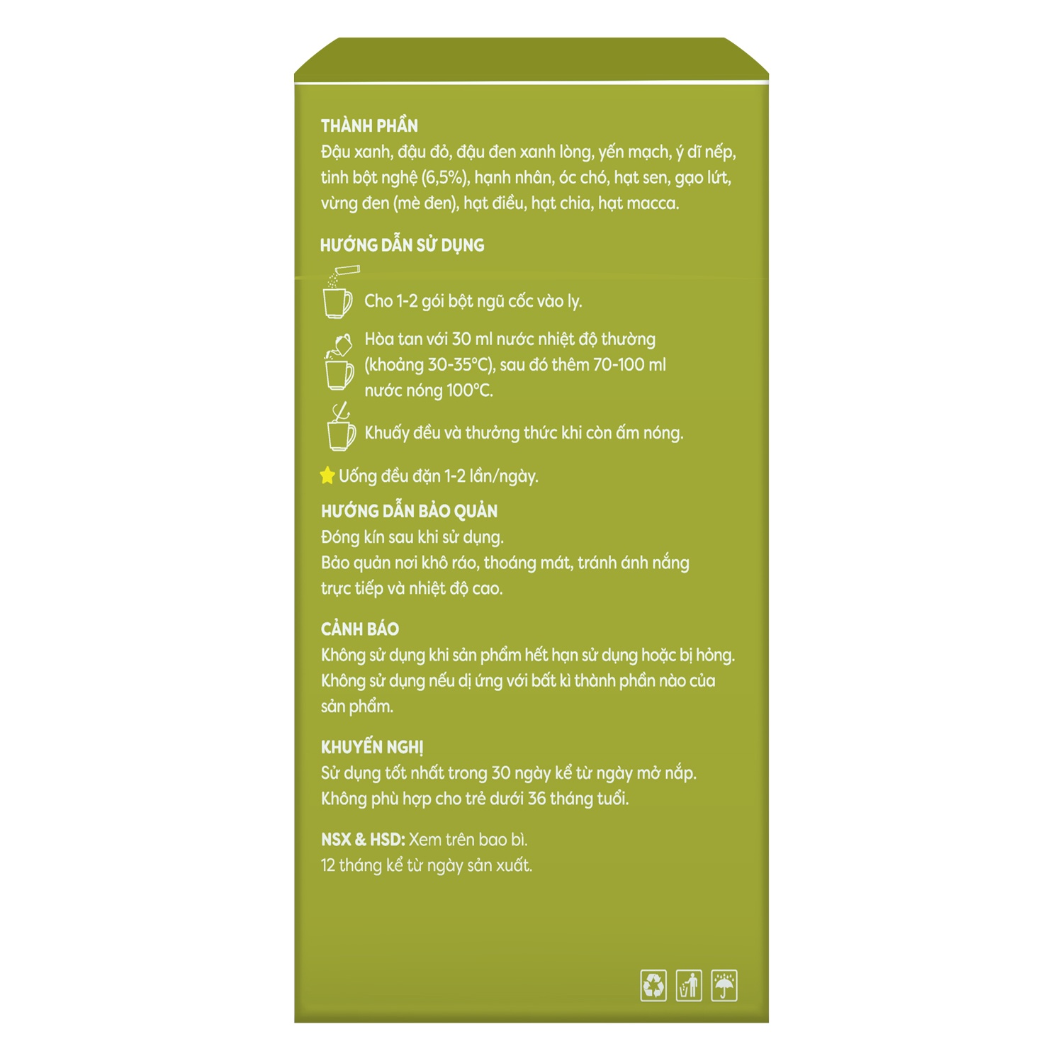 Ngũ cốc lợi sữa an mầm lành Anpaso 360g