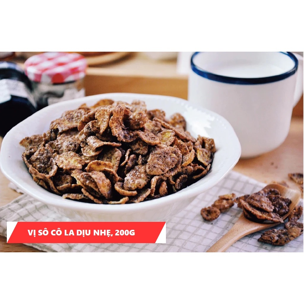 Ngũ cốc dinh dưỡng Nissin Ciscorn Big Mild Choco 200g hình 2