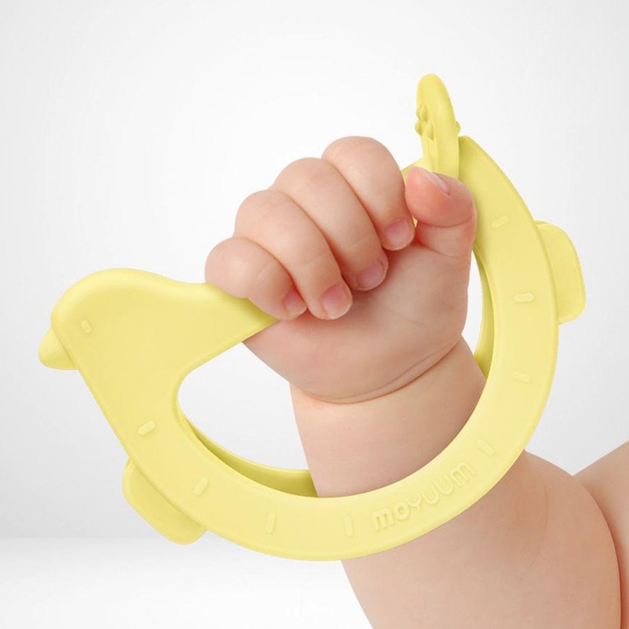 Gặm nướu silicone Moyuum Bird hình chim (Vàng) hình 2