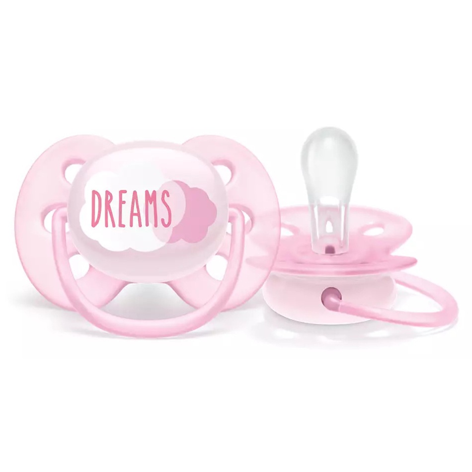 Ty ngậm Philips Avent SCF527/01 cho bé 0-6M - Màu hồng hình 1