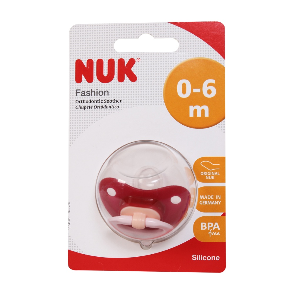 Ty ngậm silicone số 1 Nuk-729798/237 hình 2