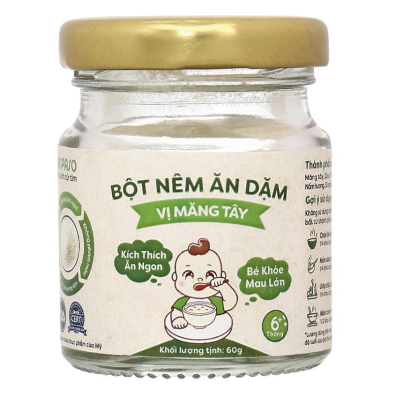 Bột nêm ăn dặm Anpaso vị măng tây 60g hình 2