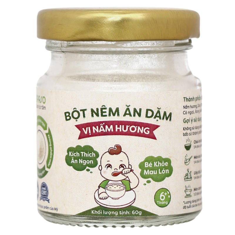 Bột nêm ăn dặm Anpaso vị nấm hương 60g hình 2