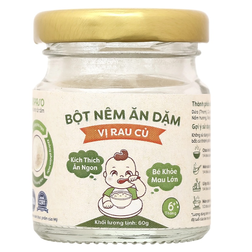 Bột nêm ăn dặm Anpaso vị rau củ 60g hình 2