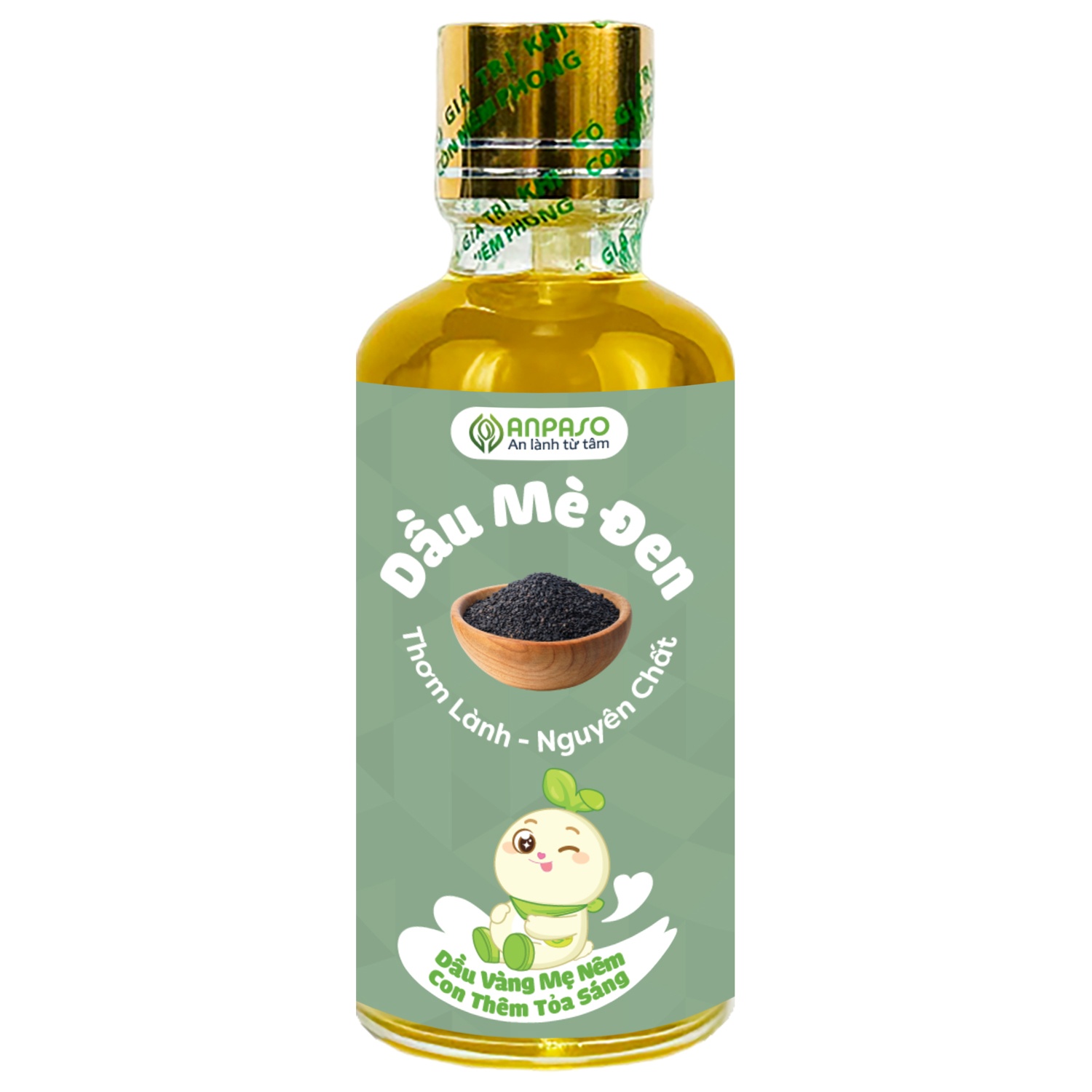 Dầu ăn dặm mè đen Anpaso 50ml hình 1