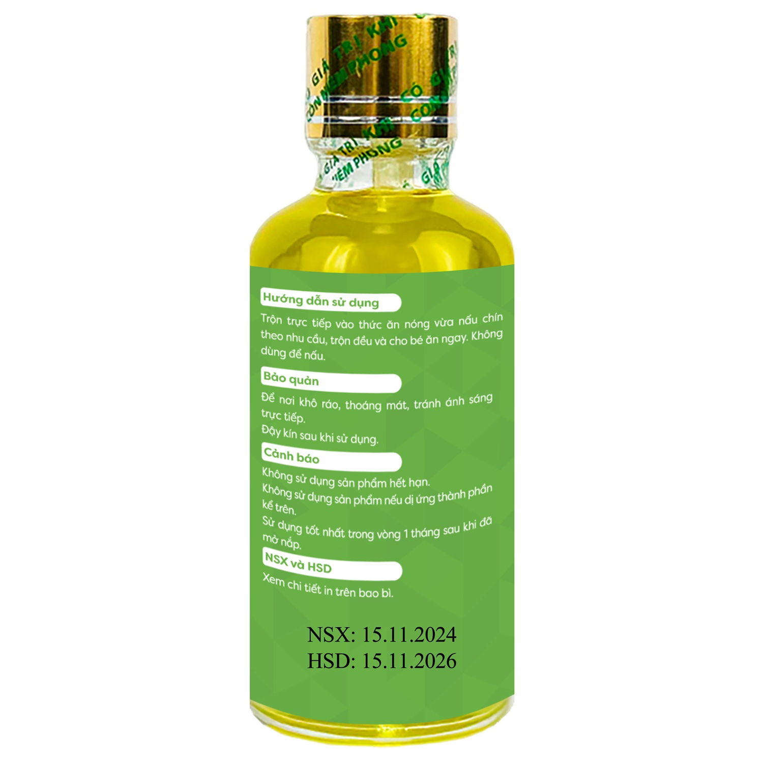 Dầu ăn dặm Óc chó Anpaso 50ml