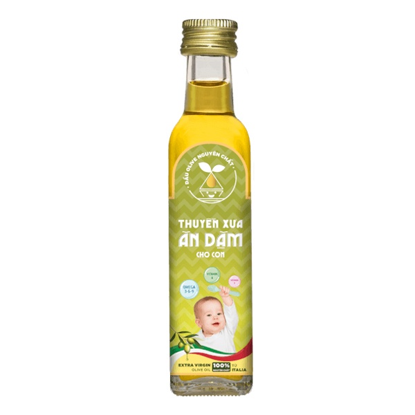 Dầu ăn dặm Olive Thuyền Xưa cho bé 250ml (6M+) 