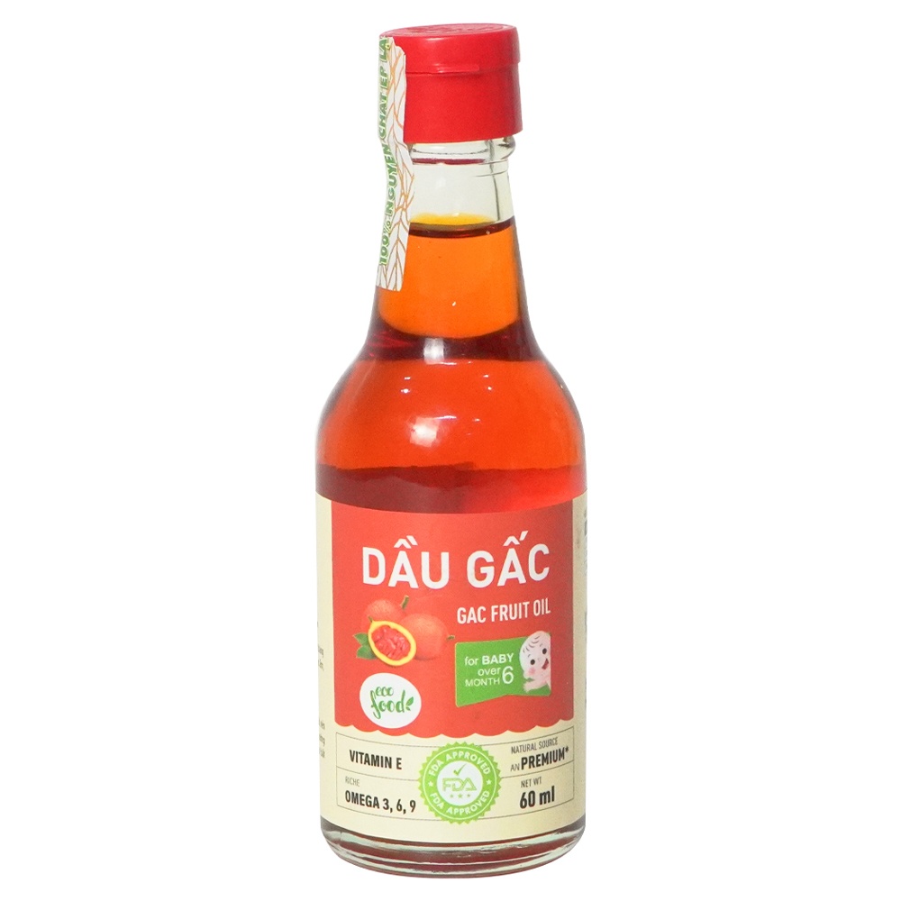 Dầu gấc cho bé nguyên chất Ecofood 60ml