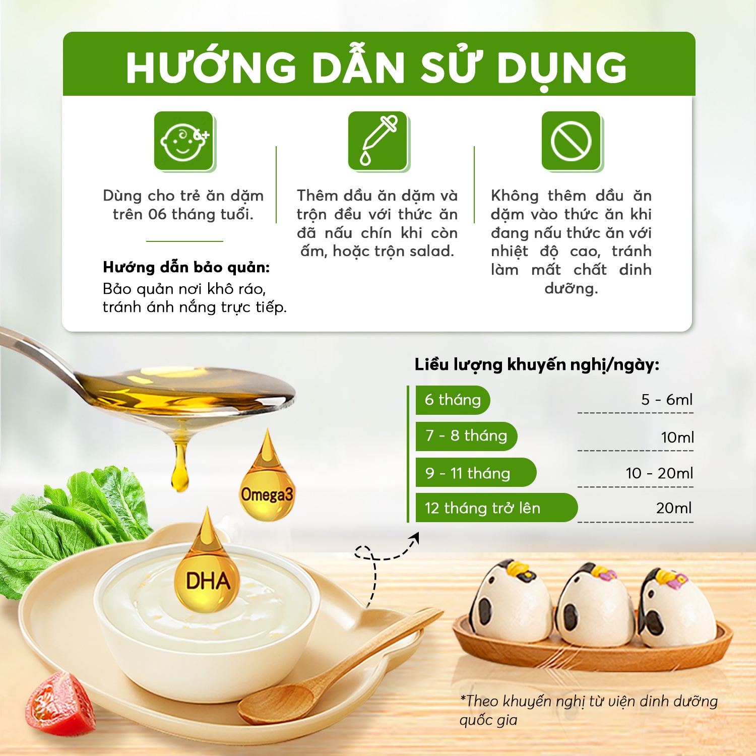 Hướng dẫn sử dụng dầu gấc cho bé nguyên chất Ecofood 60ml