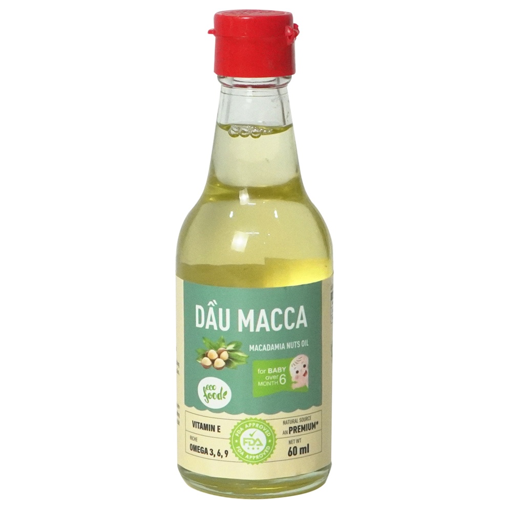 Dầu macca nguyên chất Ecofood 60ml hình 1