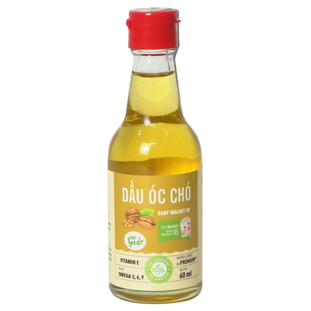 Dầu óc chó nguyên chất Ecofood 60ml hình 1