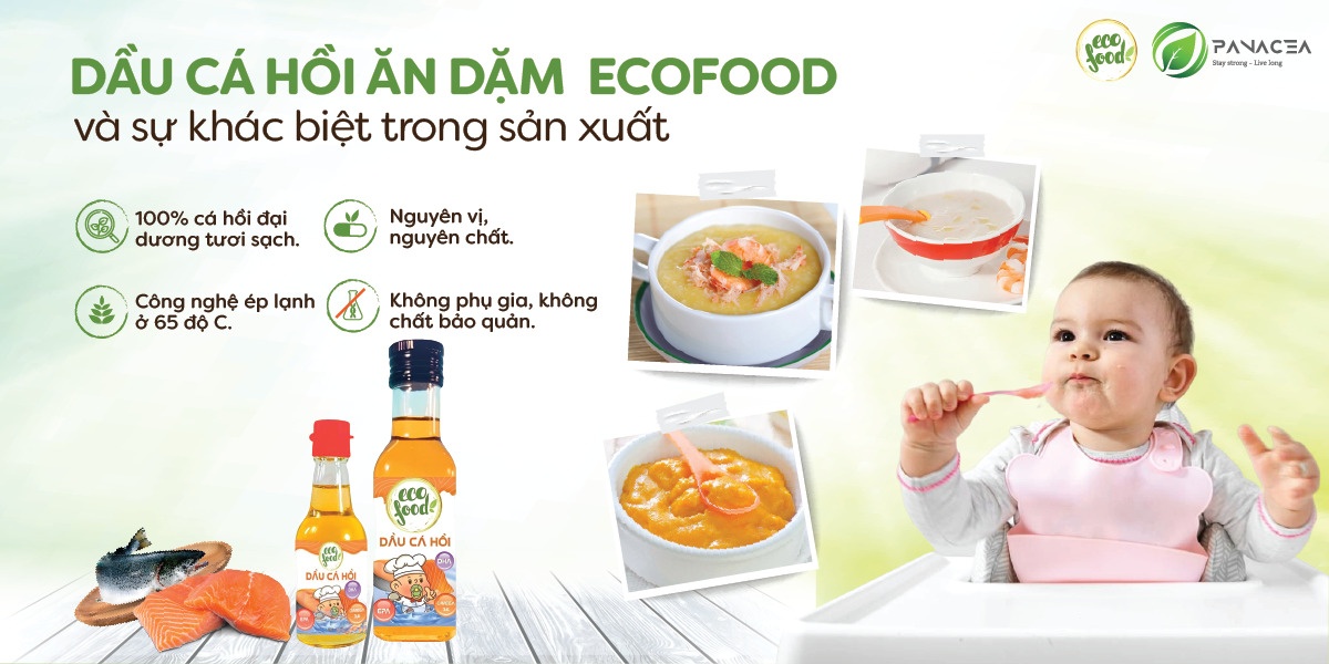 Dầu cá hồi nguyên chất Ecofood 150ml hình 2