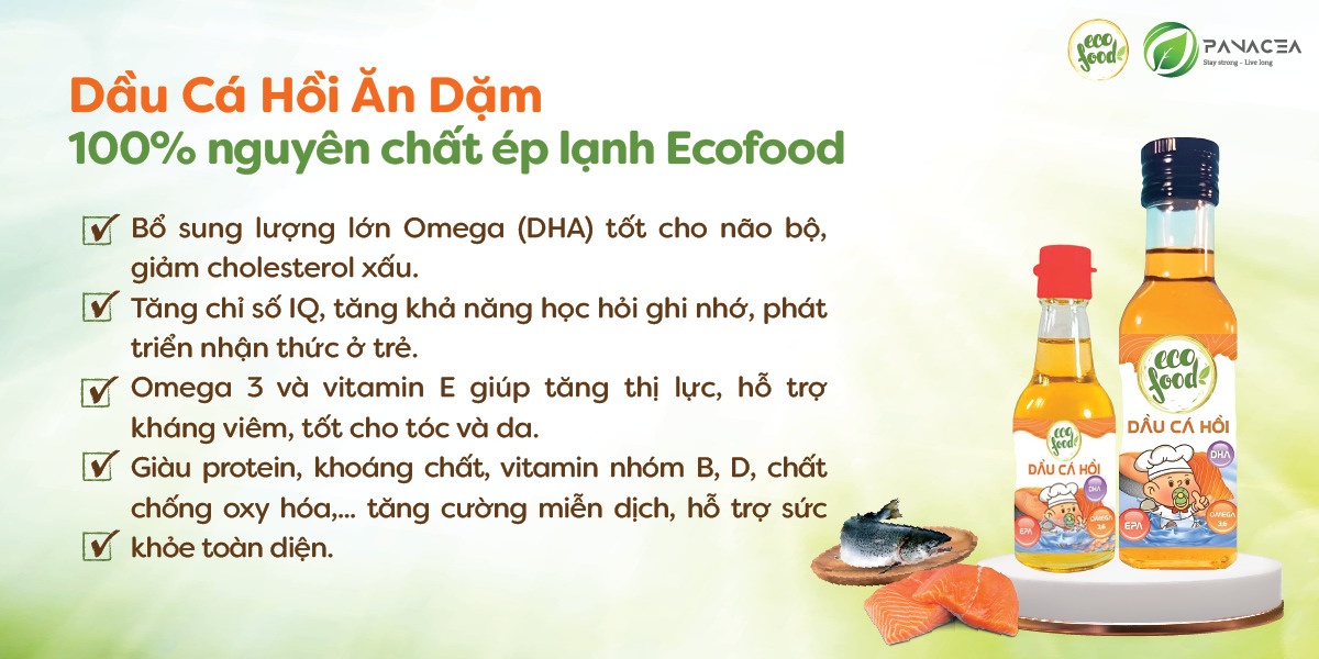 Dầu cá hồi nguyên chất Ecofood 150ml hình 3