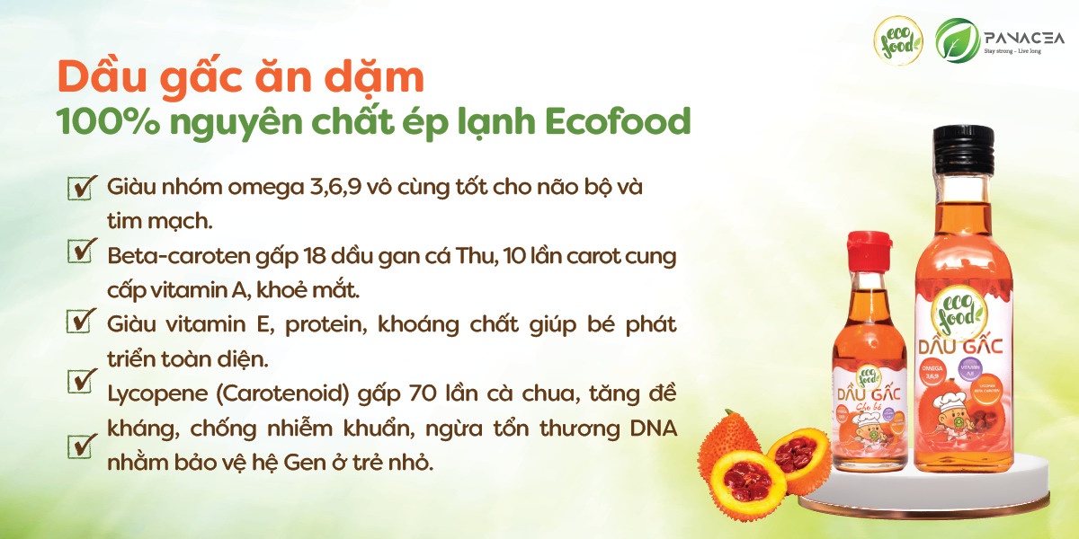 Dầu gấc nguyên chất Ecofood 150ml hình 3