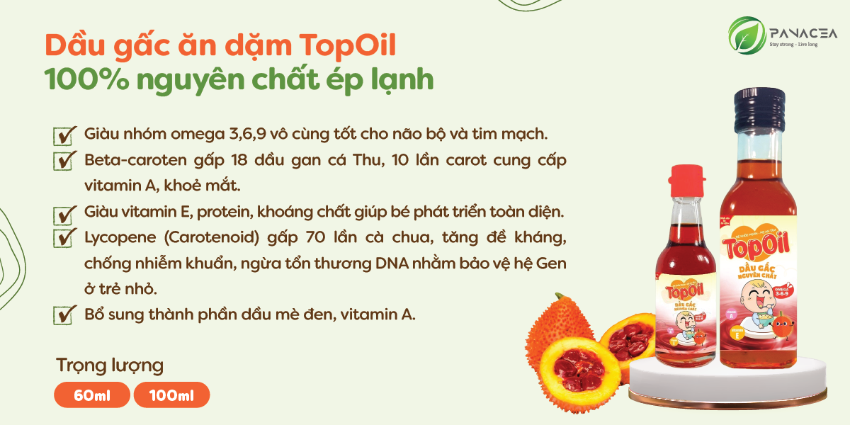 Dầu gấc nguyên chất Topoil 60ml hình 3