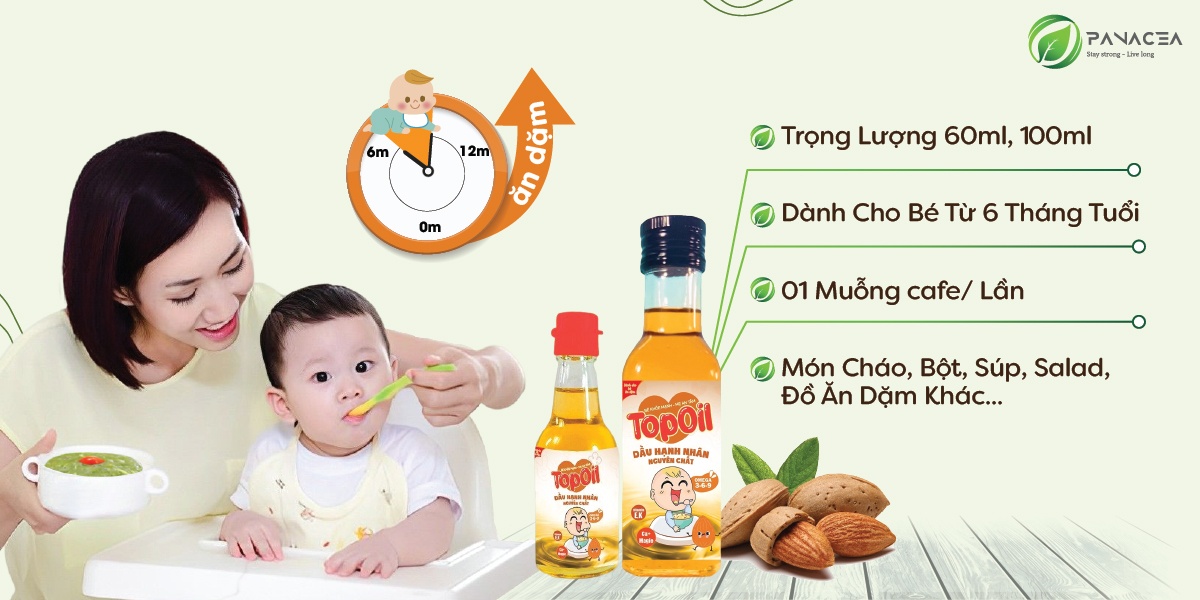 Dầu hạnh nhân nguyên chất Toppoil 100ml hình 4