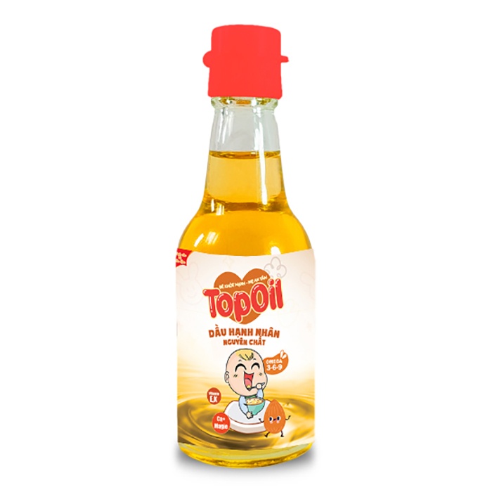 Dầu hạnh nhân nguyên chất Toppoil 60ml hình 2