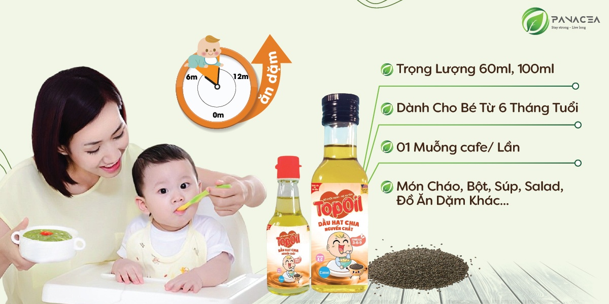 Hướng dẫn sử dụng dầu hạt chia nguyên chất Topoil 100ml