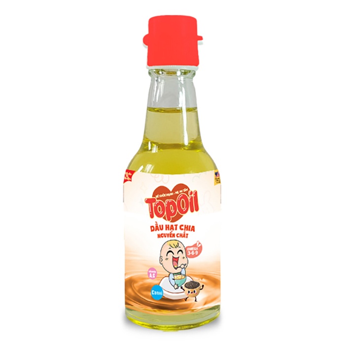 Dầu hạt chia nguyên chất Topoil 60ml