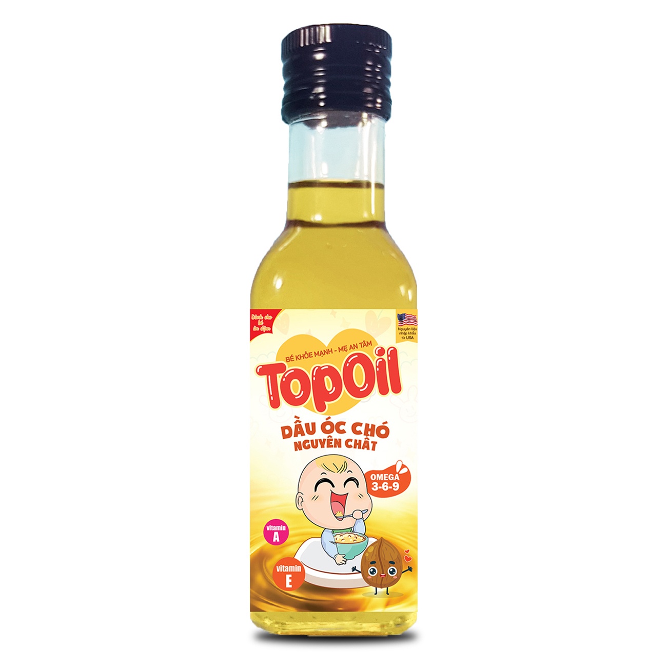 Dầu óc chó nguyên chất Topoil 100ml