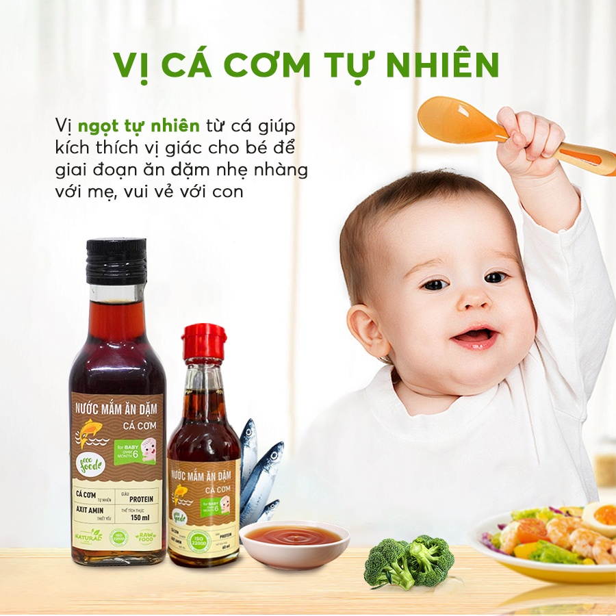 Thành phần nước mắm ăn dặm cho bé nguyên chất Ecofood 150ml 