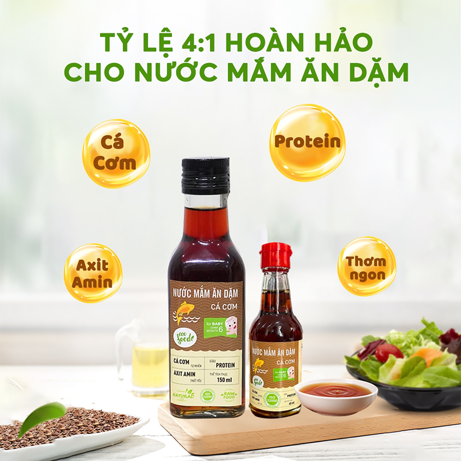 Nước mắm ăn dặm nguyên chất Ecofood 150ml hình 3