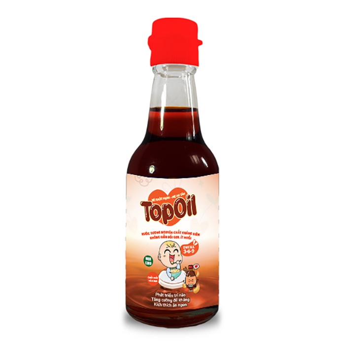 Nước tương tách muối nguyên chất Toppoil 60ml hình 1