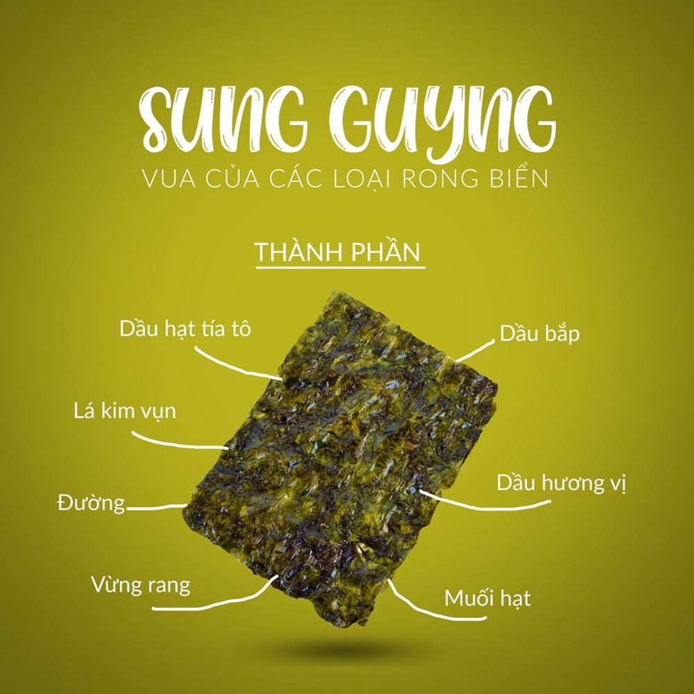 Rong biển ăn liền Sung Gyung vị truyền thống (3x4g) hình 3