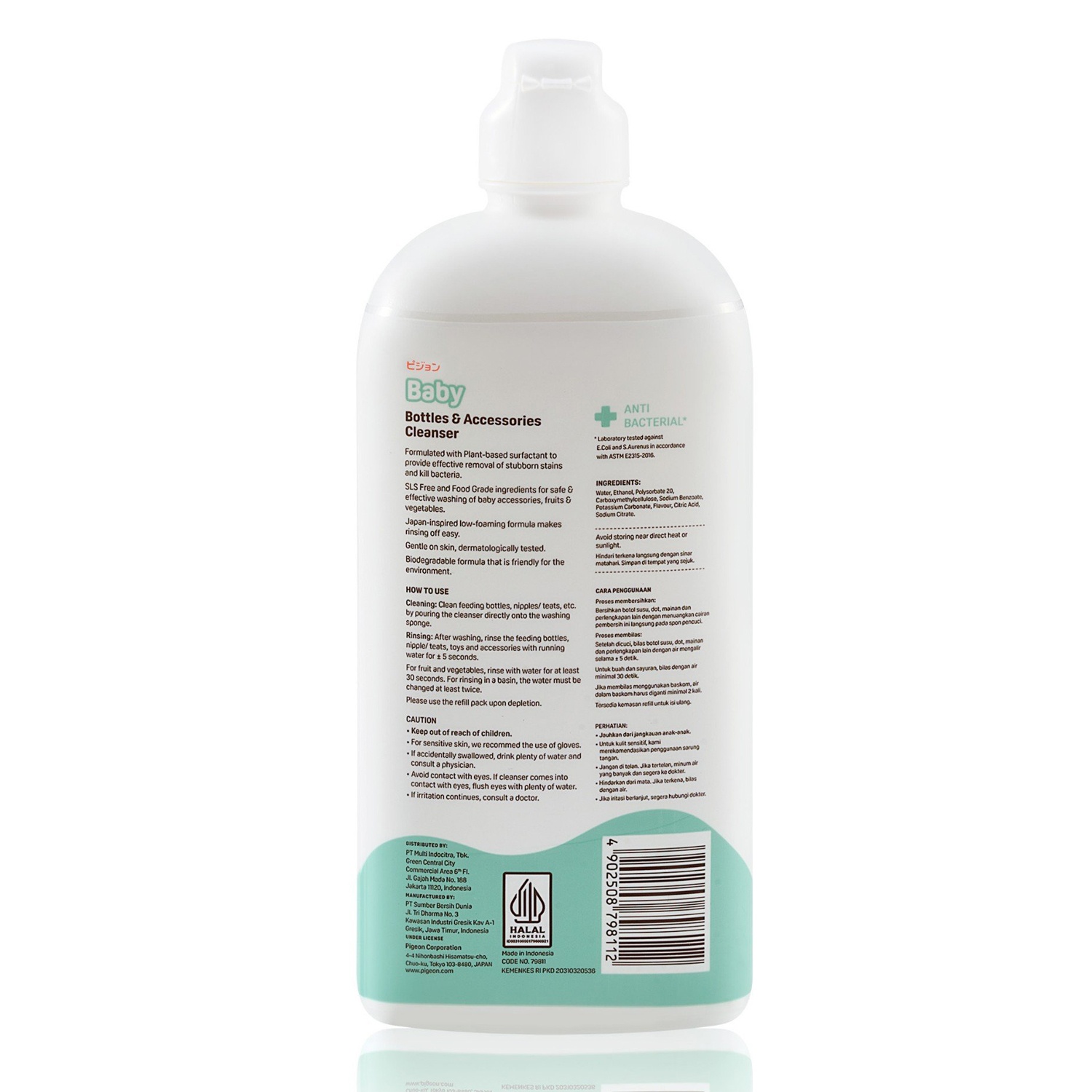 Nước rửa bình & phụ kiện Pigeon 500ml (Dạng chai) hình 2