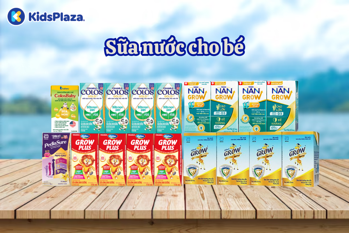 Top sữa nước cho bé tại KidsPlaza
