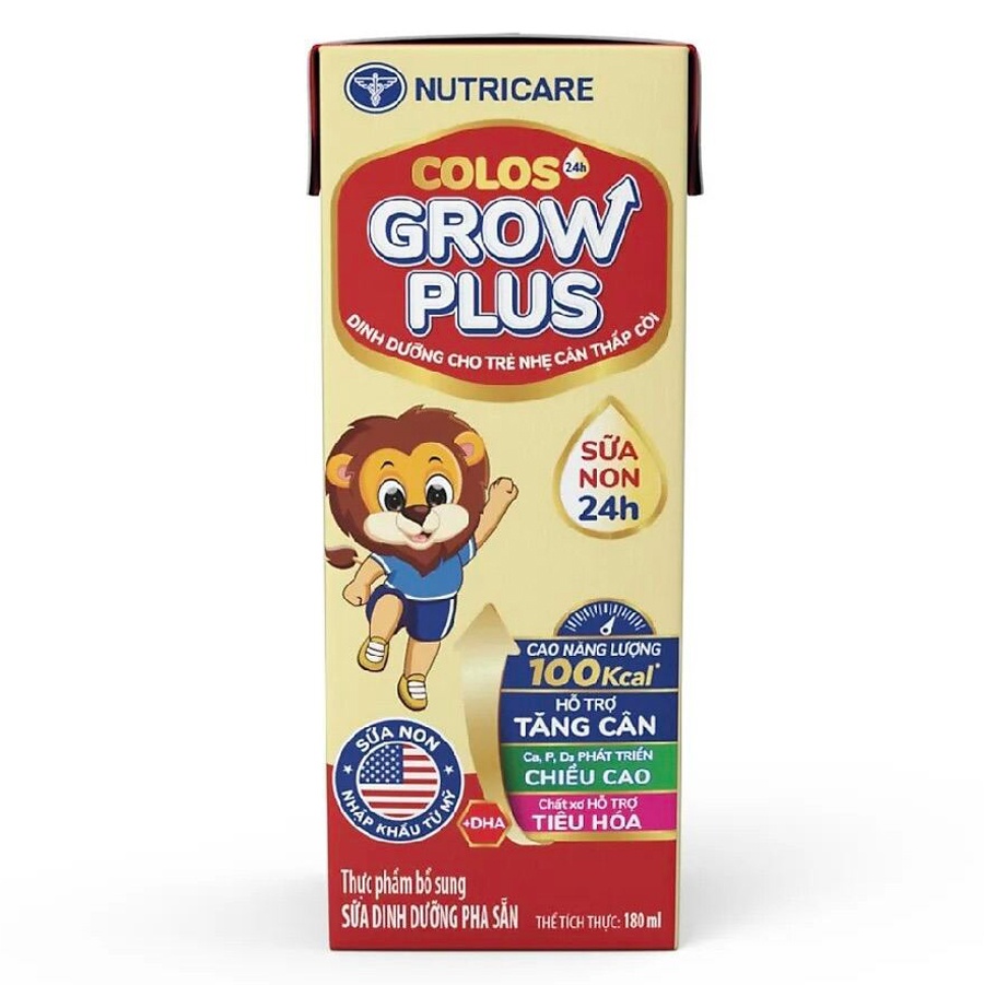 Thùng 12 lốc sữa dinh dưỡng pha sẵn Colos 24h Grow Plus 4x110ml hình 1
