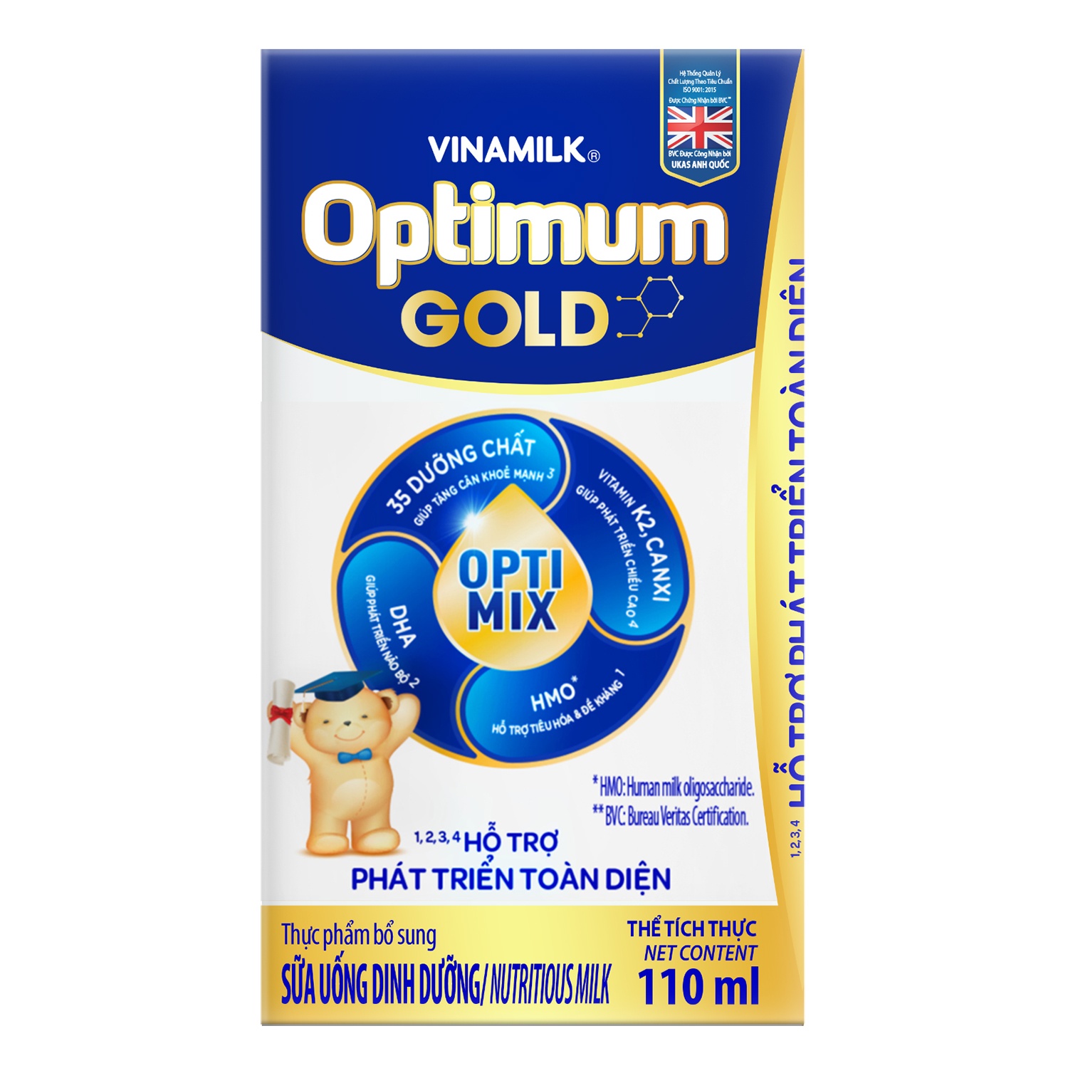 Sữa bột pha sẵn Optimum Gold 4x110ml