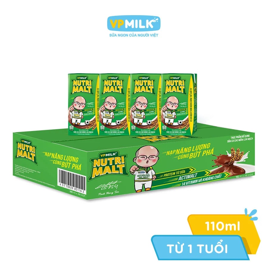Sữa ca cao mầm lúa mạch Nutrimalt 4x110ml hình 1