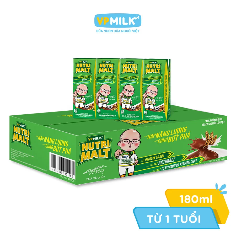 Sữa ca cao mầm lúa mạch Nutrimalt 4x180ml hình 1