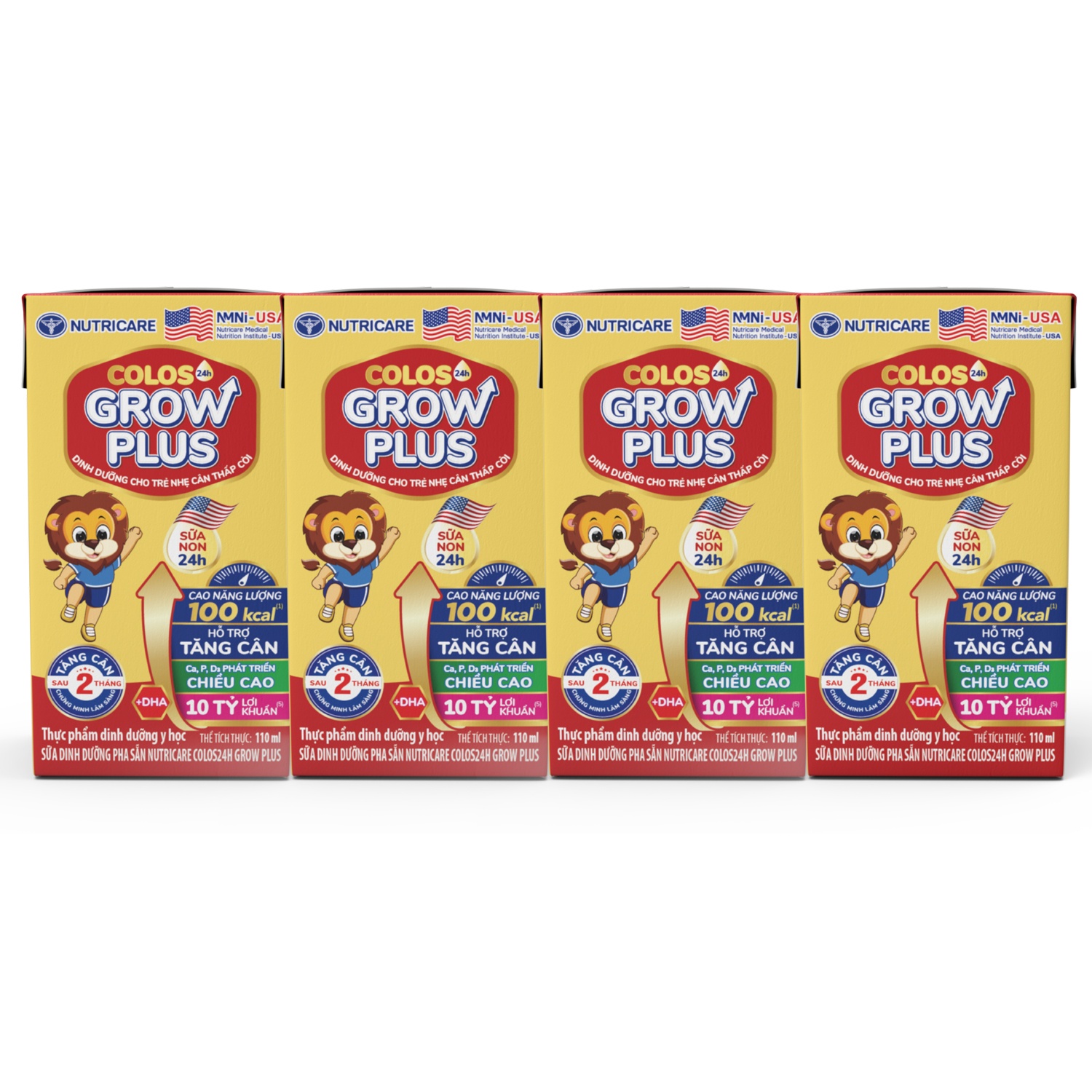 Sữa dinh dưỡng pha sẵn Colos 24h Grow Plus 110ml hình 1
