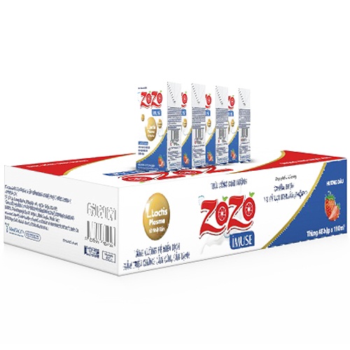 Sữa dinh dưỡng ZOZO IMUSE vị dâu 110ml hình 2