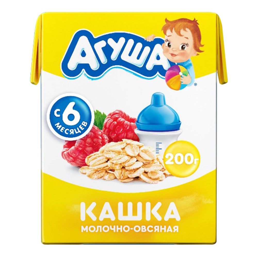 Sữa ngày yến mạch vị mâm xôi Agusha 200ml