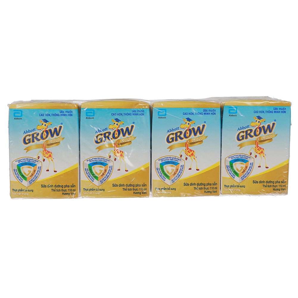 Sữa nước Abbott Grow Gold hương vani (4x110ml) cho bé từ 1 tuổi trở lên  hình 1