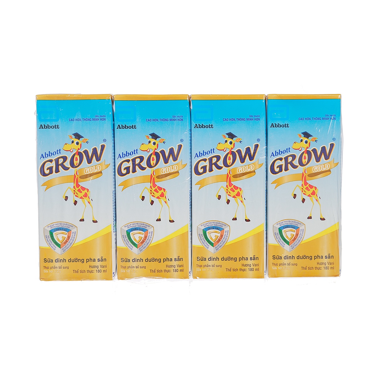 Sữa nước Abbott Grow Gold hương vani (4x180ml) cho bé từ 1 tuổi trở lên hình 1