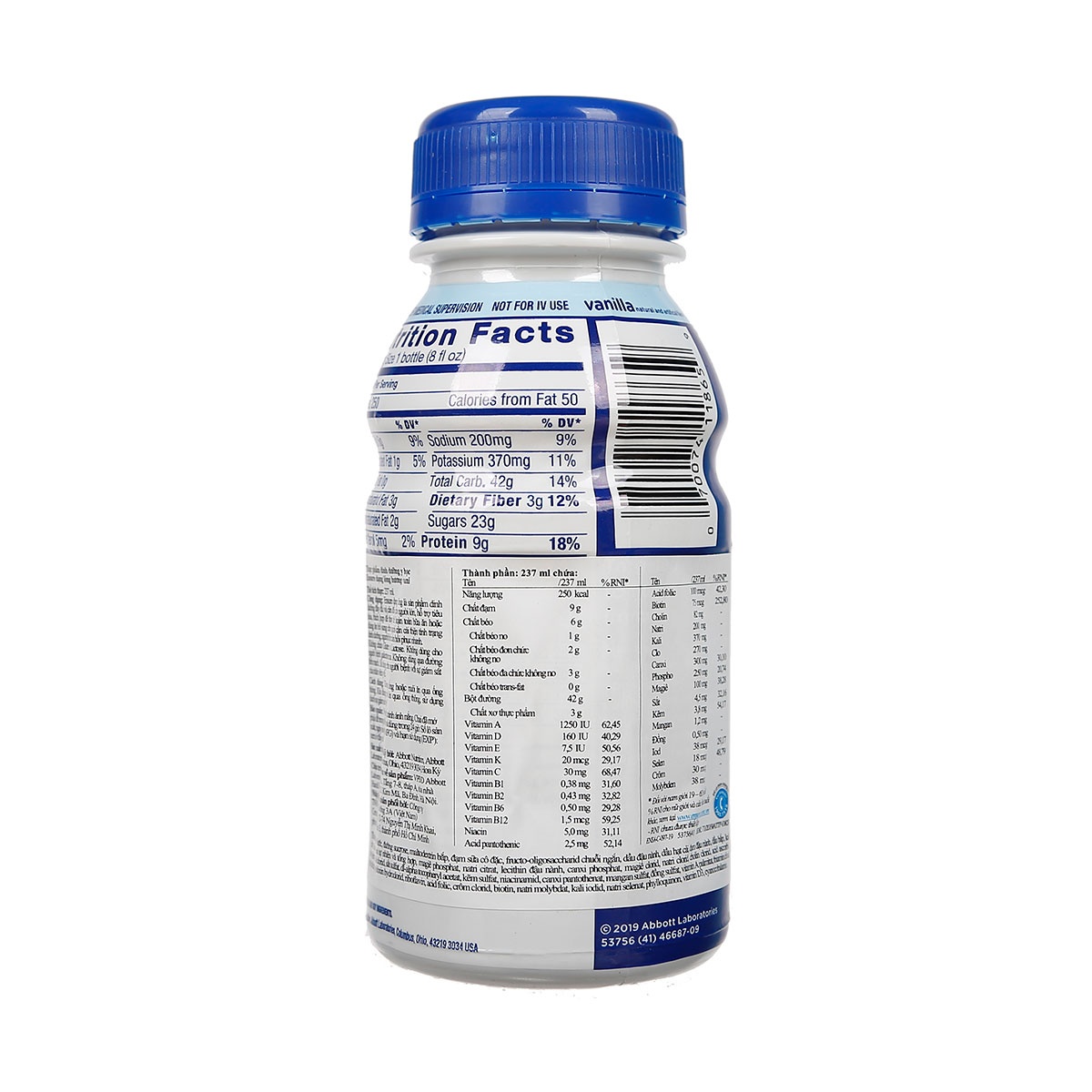 Sữa Ensure nước hương vị Vani 237ml hình 2